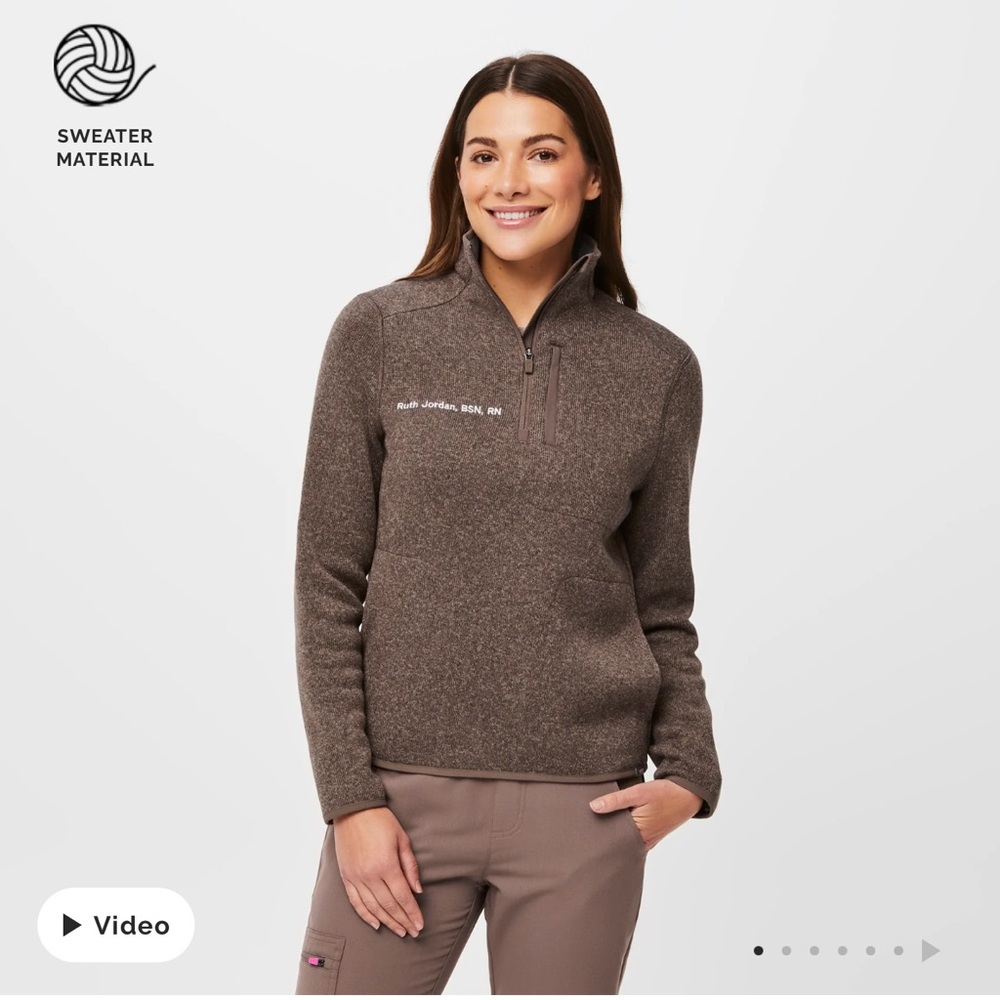 On-Shift 1/4 Zip- Medium Figs